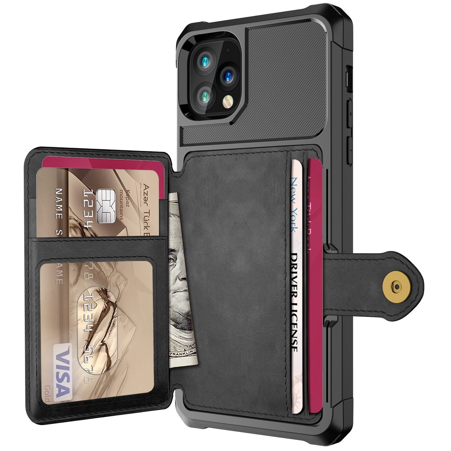 Luxury Leather Wallet Case Wallet Flip For iPhone - carolay.co