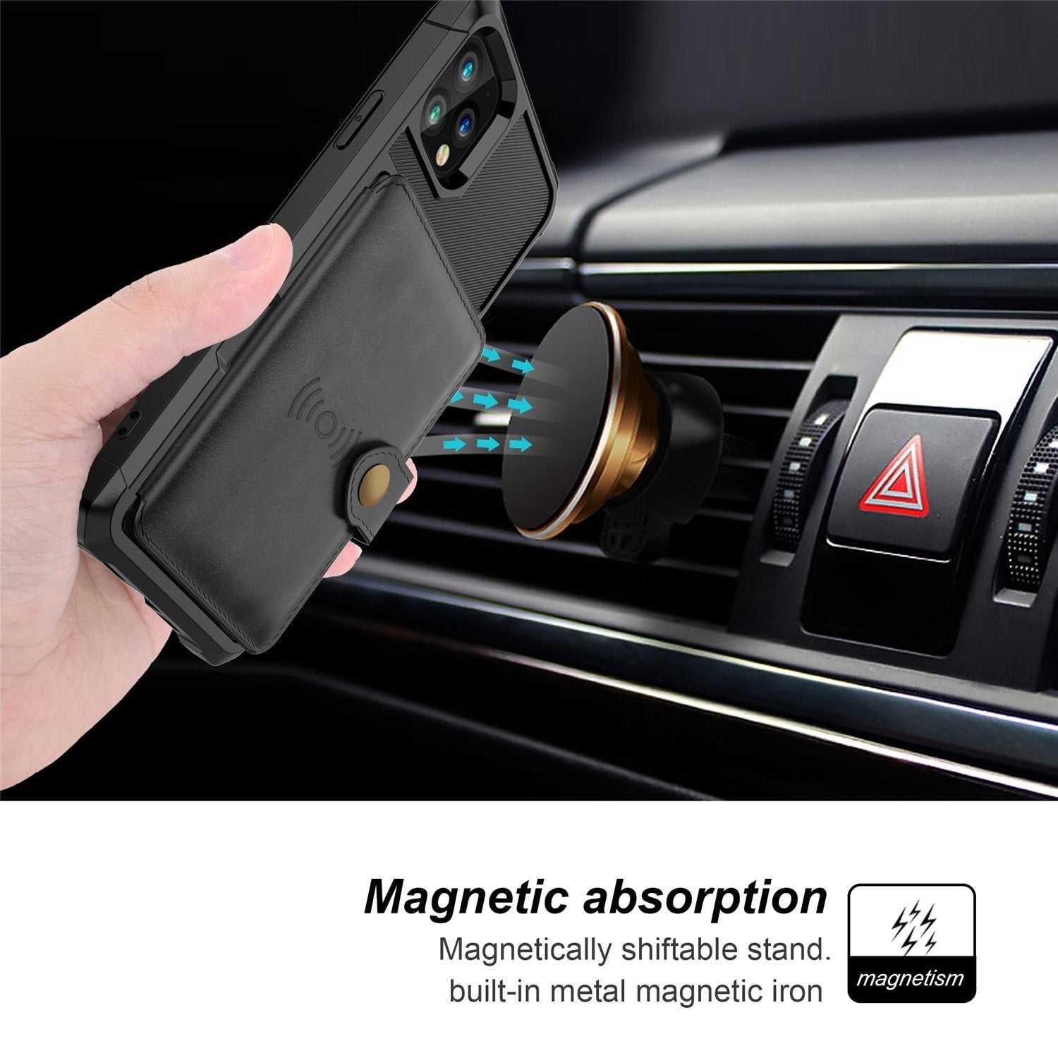 Luxury Leather Wallet Case Wallet Flip For iPhone - carolay.co
