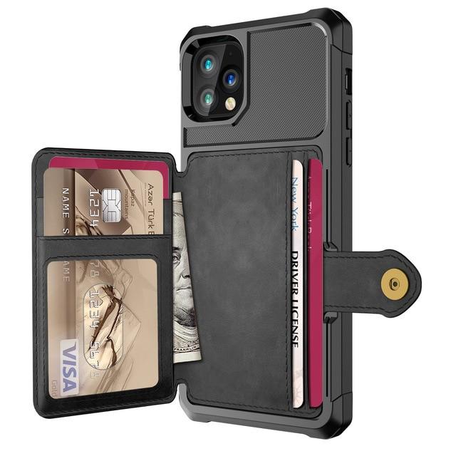 Luxury Leather Wallet Case Wallet Flip For iPhone - carolay.co