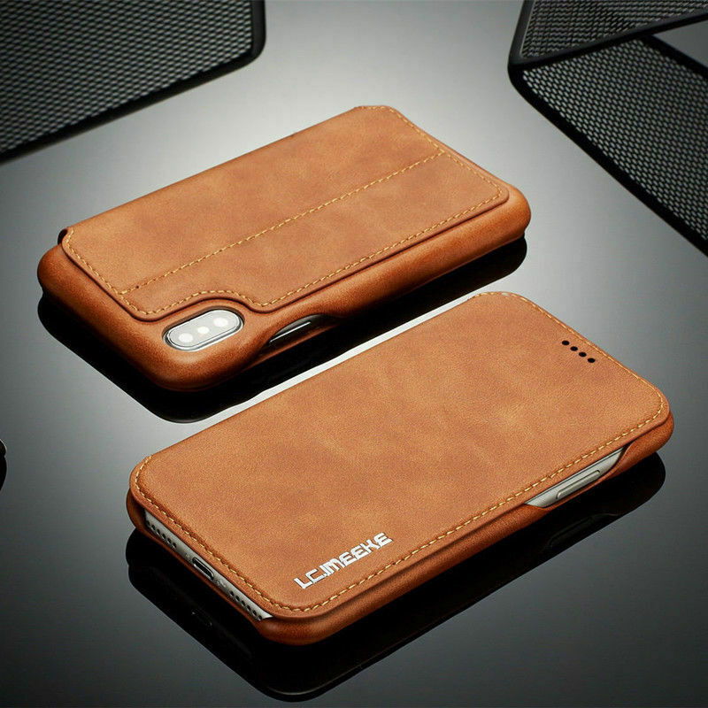 Luxury Leather Wallet Stand Slim Case For iPhone - carolay.co