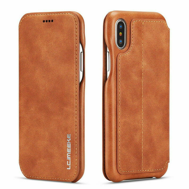 Luxury Leather Wallet Stand Slim Case For iPhone - carolay.co