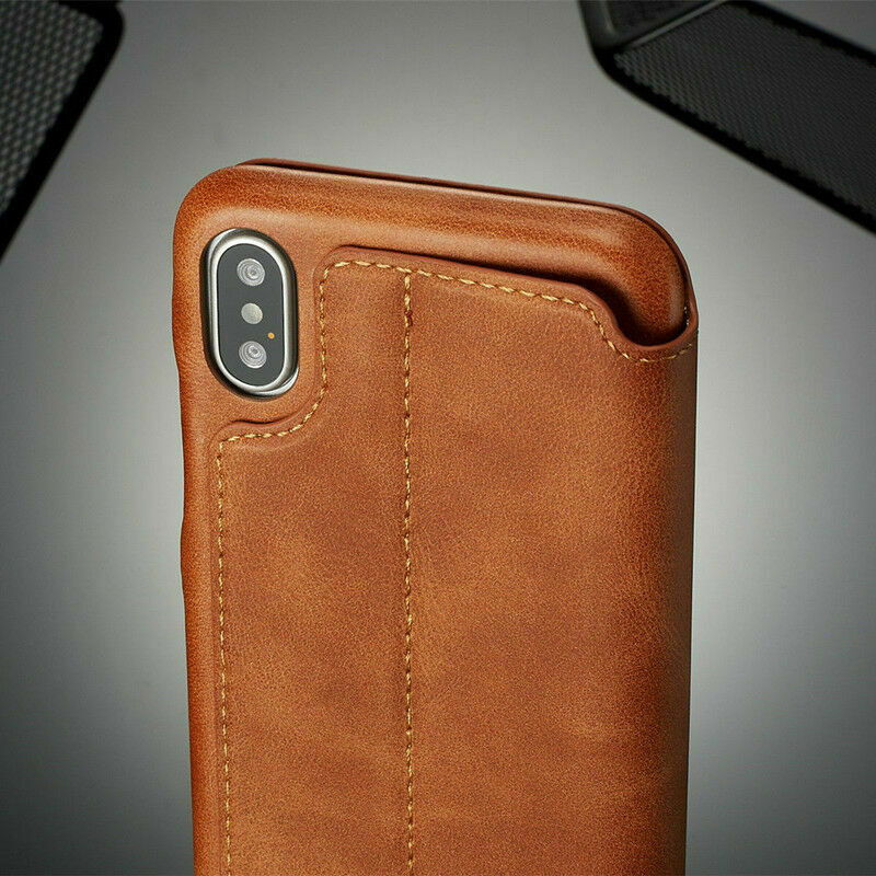 Luxury Leather Wallet Stand Slim Case For iPhone - carolay.co