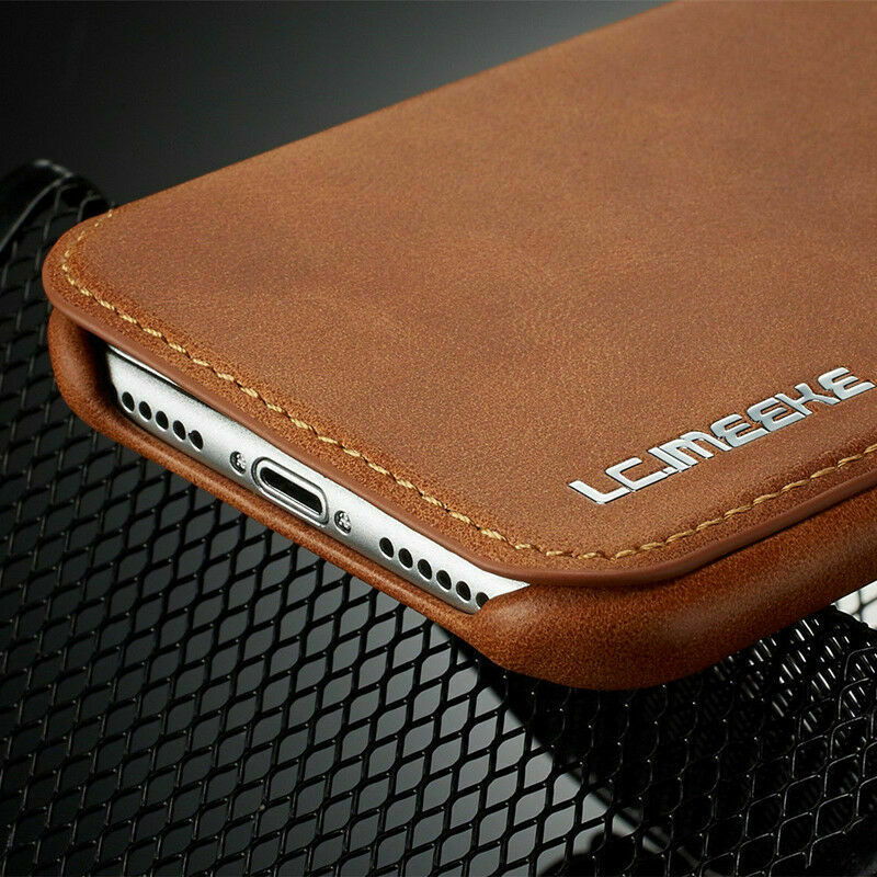 Luxury Leather Wallet Stand Slim Case For iPhone - carolay.co