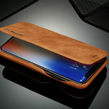Luxury Leather Wallet Stand Slim Case For iPhone - carolay.co