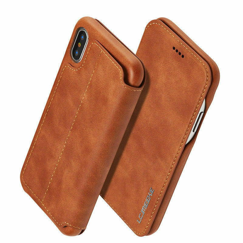 Luxury Leather Wallet Stand Slim Case For iPhone - carolay.co