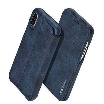 Luxury Leather Wallet Stand Slim Case For iPhone - carolay.co