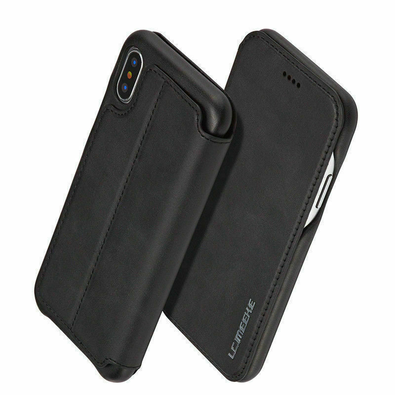 Luxury Leather Wallet Stand Slim Case For iPhone - carolay.co