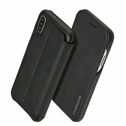 Luxury Leather Wallet Stand Slim Case For iPhone - carolay.co