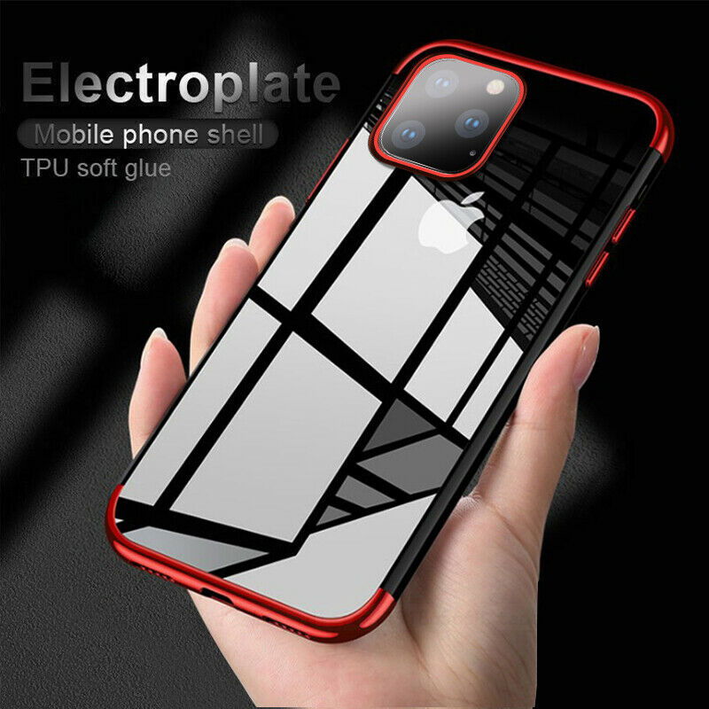 Luxury Slim Rubber Plating Clear Bumper Case for iPhone - carolay.co
