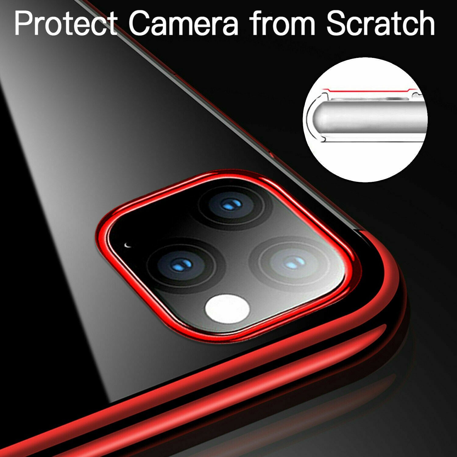 Luxury Slim Rubber Plating Clear Bumper Case for iPhone - carolay.co