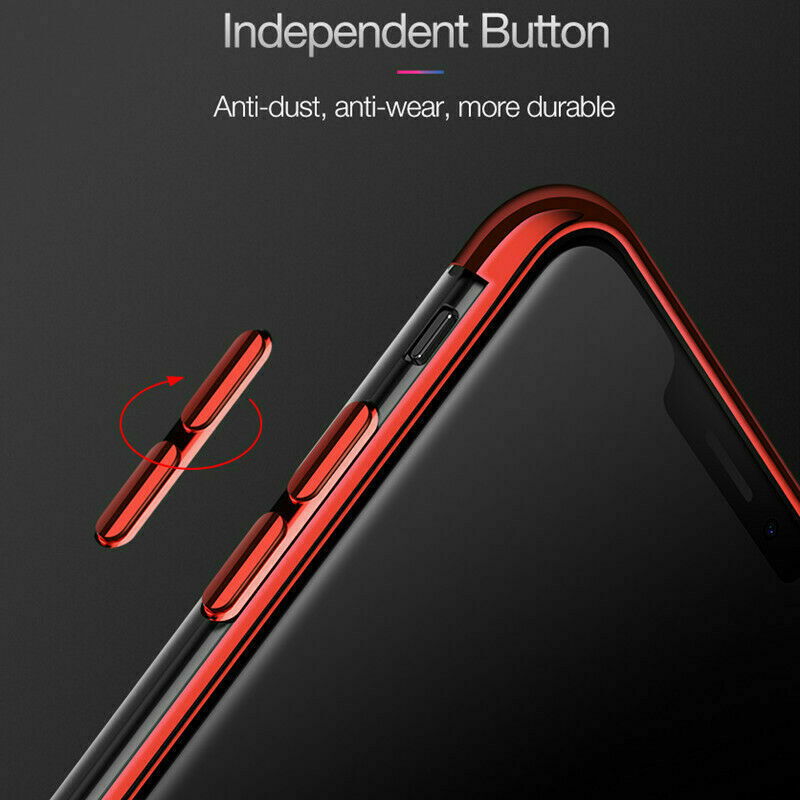 Luxury Slim Rubber Plating Clear Bumper Case for iPhone - carolay.co