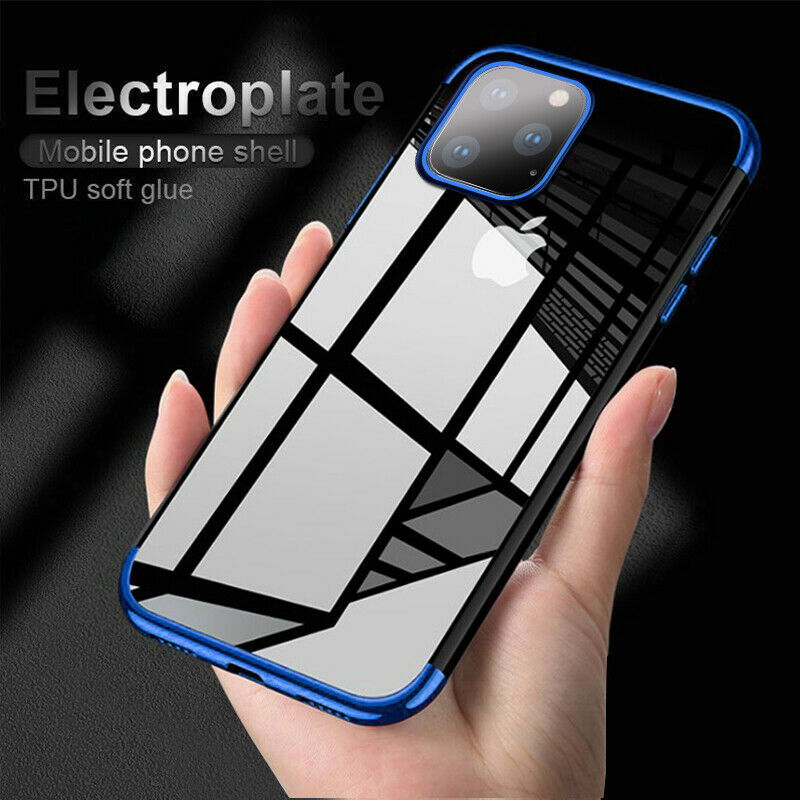 Luxury Slim Rubber Plating Clear Bumper Case for iPhone - carolay.co
