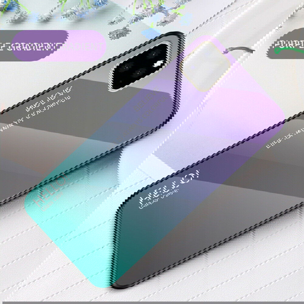 Luxury Tempered Glass Slim Hard Back Phone Case For iPhone - carolay.co