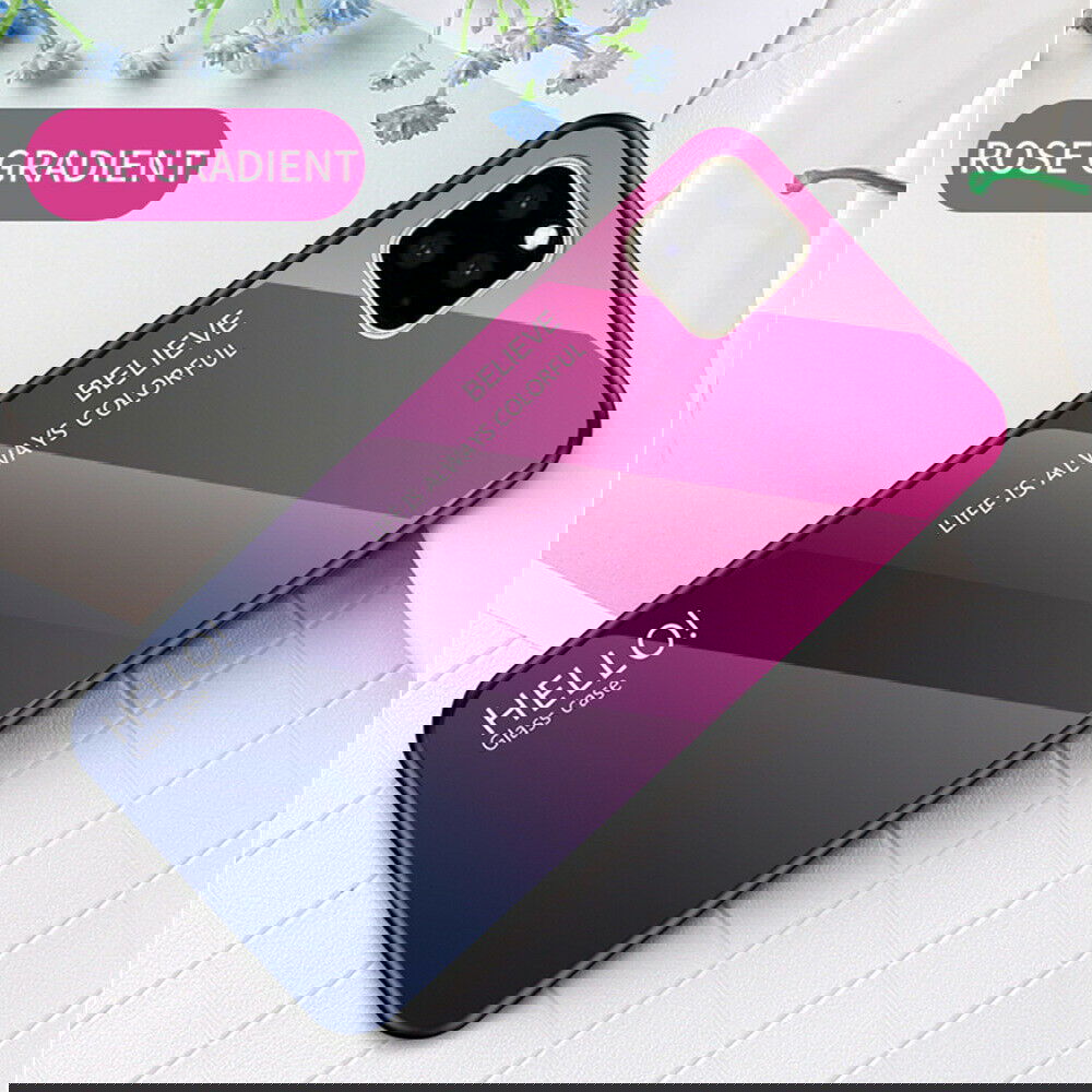 Luxury Tempered Glass Slim Hard Back Phone Case For iPhone - carolay.co