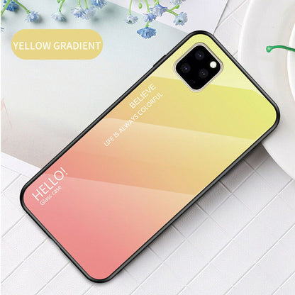 Luxury Tempered Glass Slim Hard Back Phone Case For iPhone - carolay.co