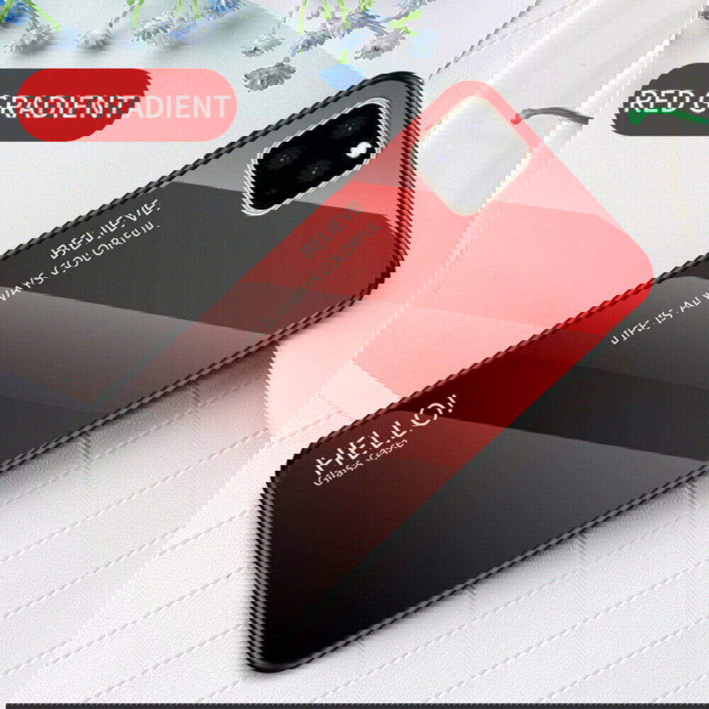 Luxury Tempered Glass Slim Hard Back Phone Case For iPhone - carolay.co
