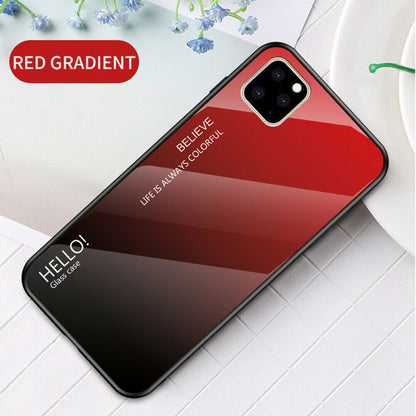 Luxury Tempered Glass Slim Hard Back Phone Case For iPhone - carolay.co