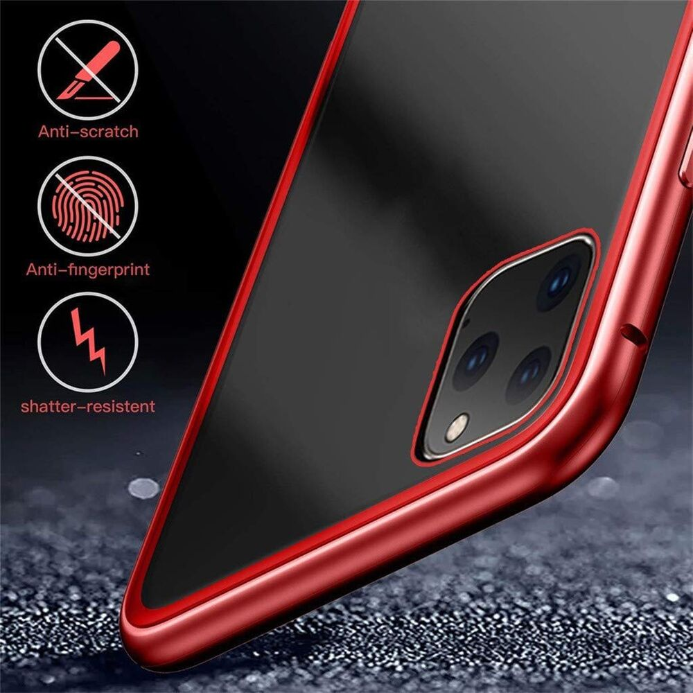 Magnetic Adsorption Double Sided Glass Clear Case Cover For iPhone - carolay.co
