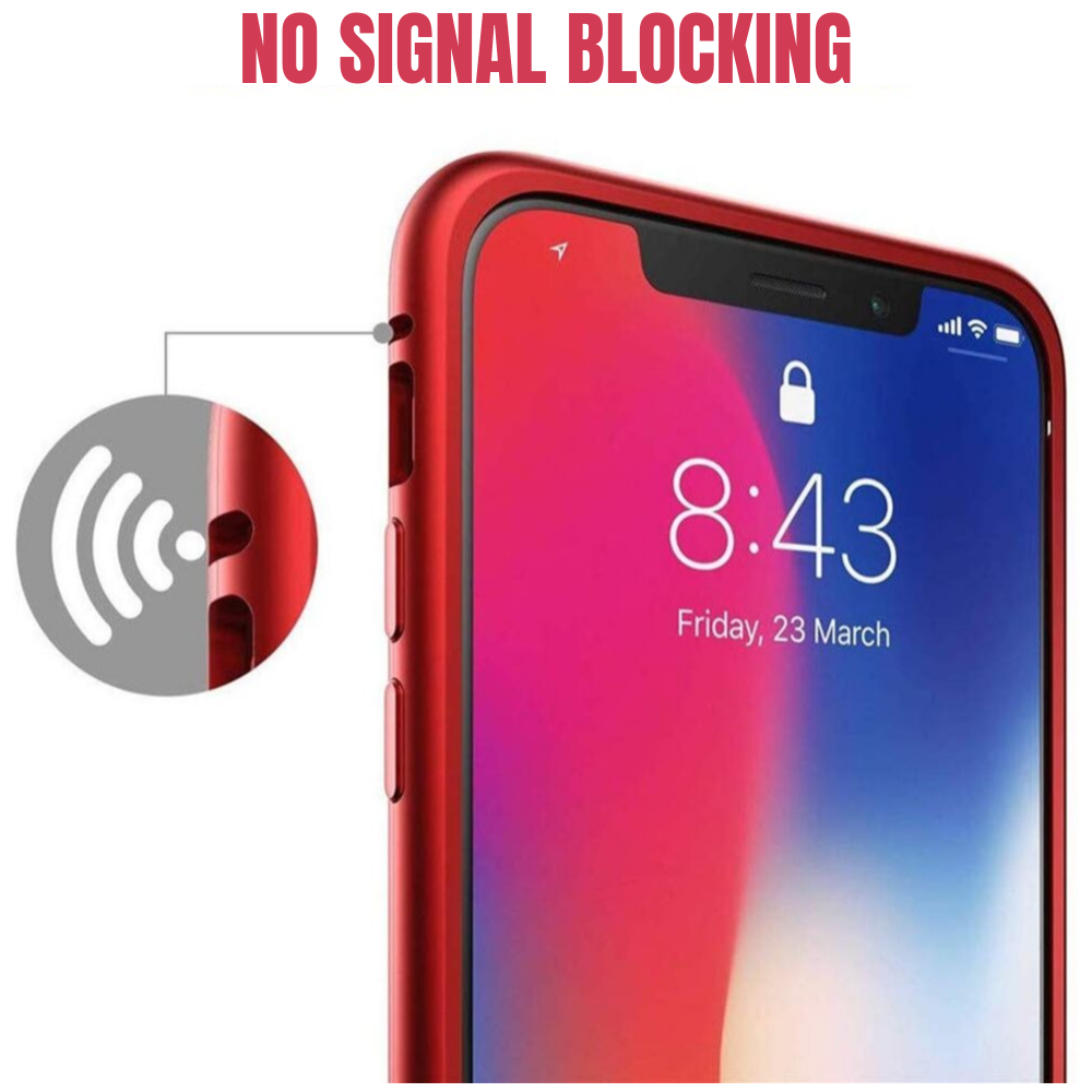 Magnetic Adsorption Double Sided Glass Clear Case Cover For iPhone - carolay.co