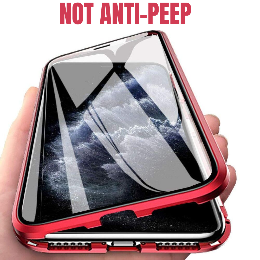Magnetic Adsorption Double Sided Glass Clear Case Cover For iPhone - carolay.co