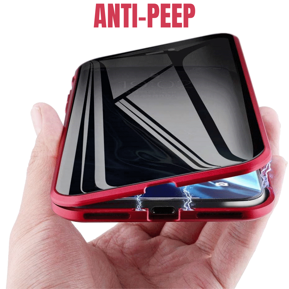 Magnetic Adsorption Double Sided Glass Clear Case Cover For iPhone - carolay.co