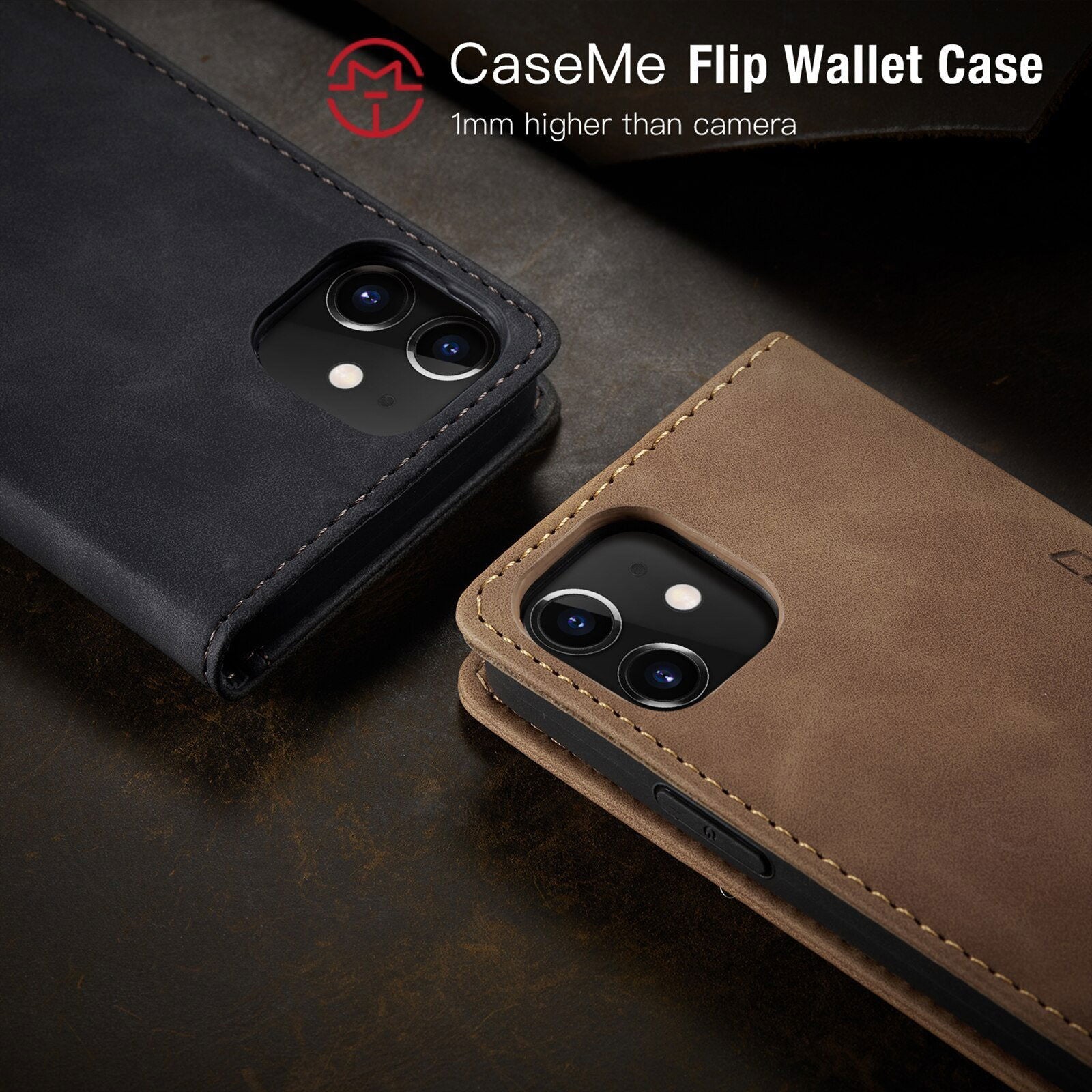 Magnetic Leather Flip Case Leather Fitted Soft Retro for iPhone - carolay.co