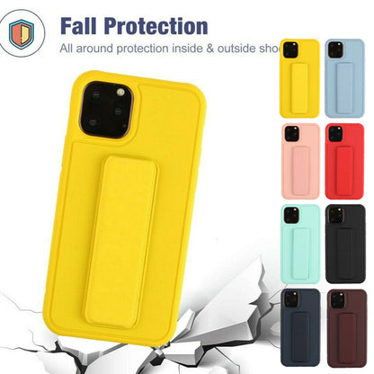 Magnetic Leather Hand Strap Stand Holder Case For iPhone - carolay.co