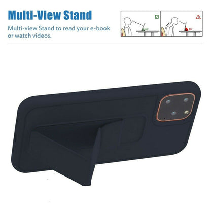 Magnetic Leather Hand Strap Stand Holder Case For iPhone - carolay.co