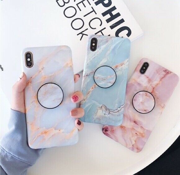 Marble Case With Holder Stand Quality For iPhone 11 Pro Max - carolay.co