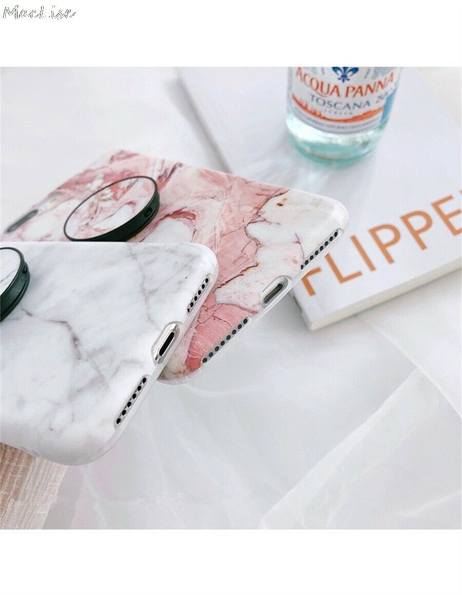 Marble Case With Holder Stand Quality For iPhone 11 Pro Max - carolay.co