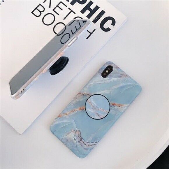 Marble Case With Holder Stand Quality For iPhone 11 Pro Max - carolay.co