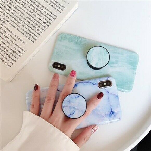 Marble Case With Holder Stand Quality For iPhone 11 Pro Max - carolay.co