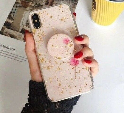 Marble Case With Holder Stand Quality For iPhone 11 Pro Max - carolay.co