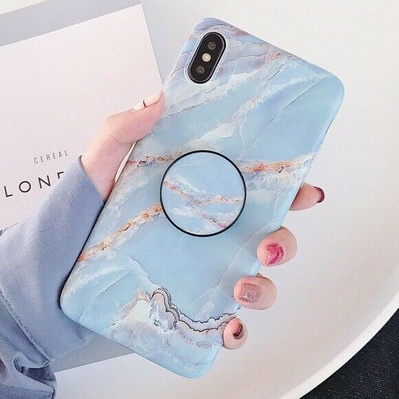 Marble Case With Holder Stand Quality For iPhone 11 Pro Max - carolay.co
