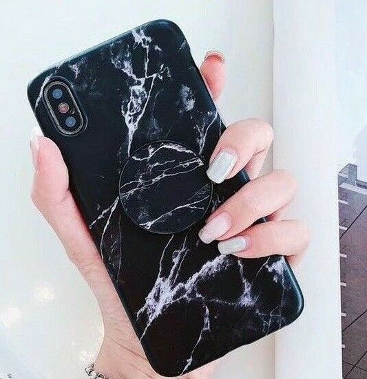 Marble Case With Holder Stand Quality For iPhone 11 Pro Max - carolay.co