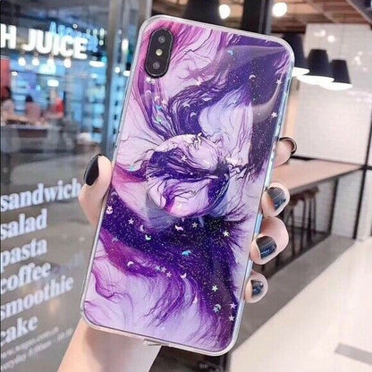 Marble Case With Holder Stand Quality For iPhone 11 Pro Max - carolay.co