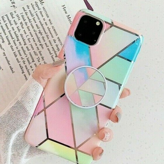 Marble Case With Holder Stand Quality For iPhone 11 Pro Max - carolay.co