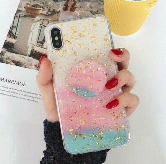 Marble Case With Holder Stand Quality For iPhone 11 Pro Max - carolay.co