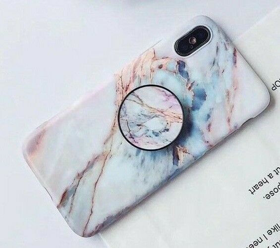 Marble Case With Holder Stand Quality For iPhone X XR - carolay.co