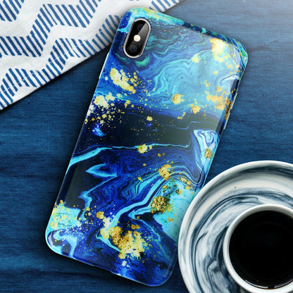 Marble Pattern Case Shockproof Hybrid Soft For iPhone - carolay.co