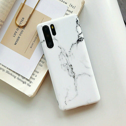 Marble Soft Silicone Slim Back Cover For Samsung Galaxy - carolay.co