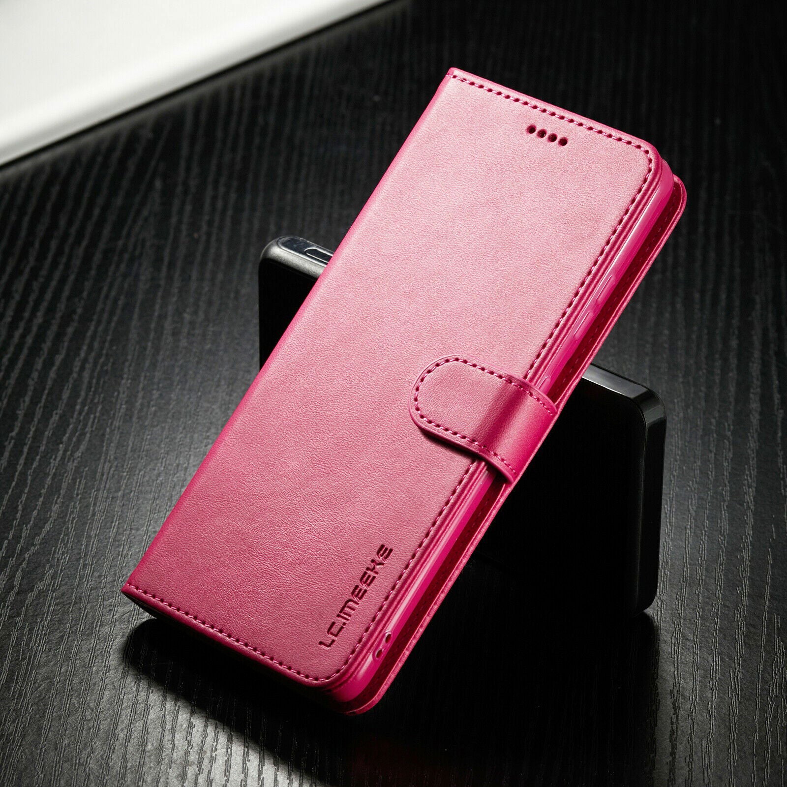 Men's Leather Magnetic Wallet Case for Samsung Galaxy S21 - carolay.co