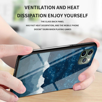 Pattern Tempered Glass Back Case For iPhone 11 - carolay.co