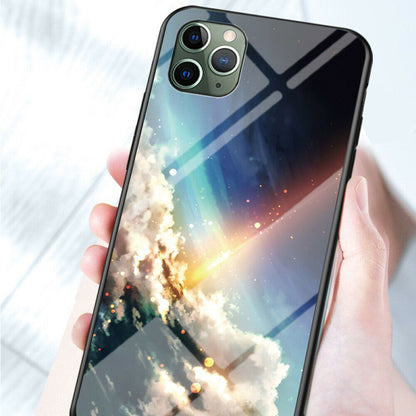 Pattern Tempered Glass Back Case For iPhone 11 - carolay.co