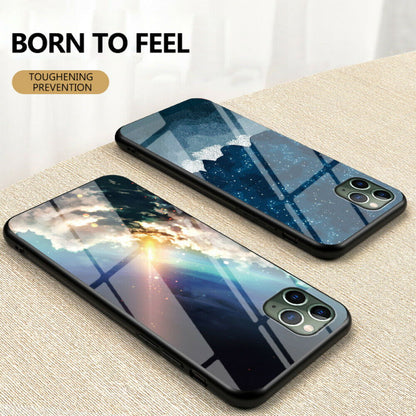 Pattern Tempered Glass Back Case For iPhone 11 - carolay.co