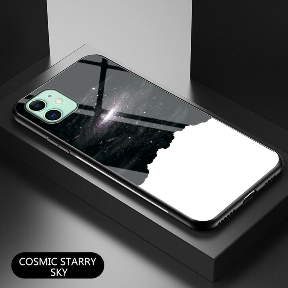 Pattern Tempered Glass Back Case For iPhone 11 - carolay.co
