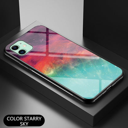 Pattern Tempered Glass Back Case For iPhone 11 - carolay.co