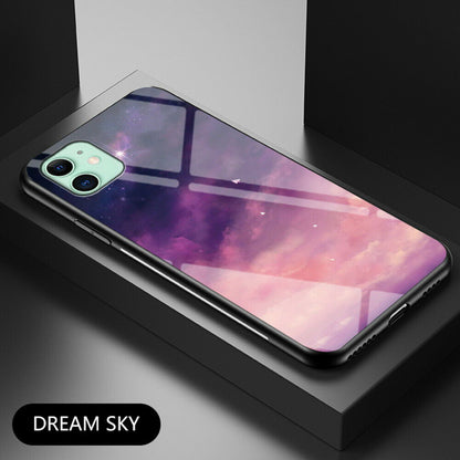 Pattern Tempered Glass Back Case For iPhone 11 - carolay.co