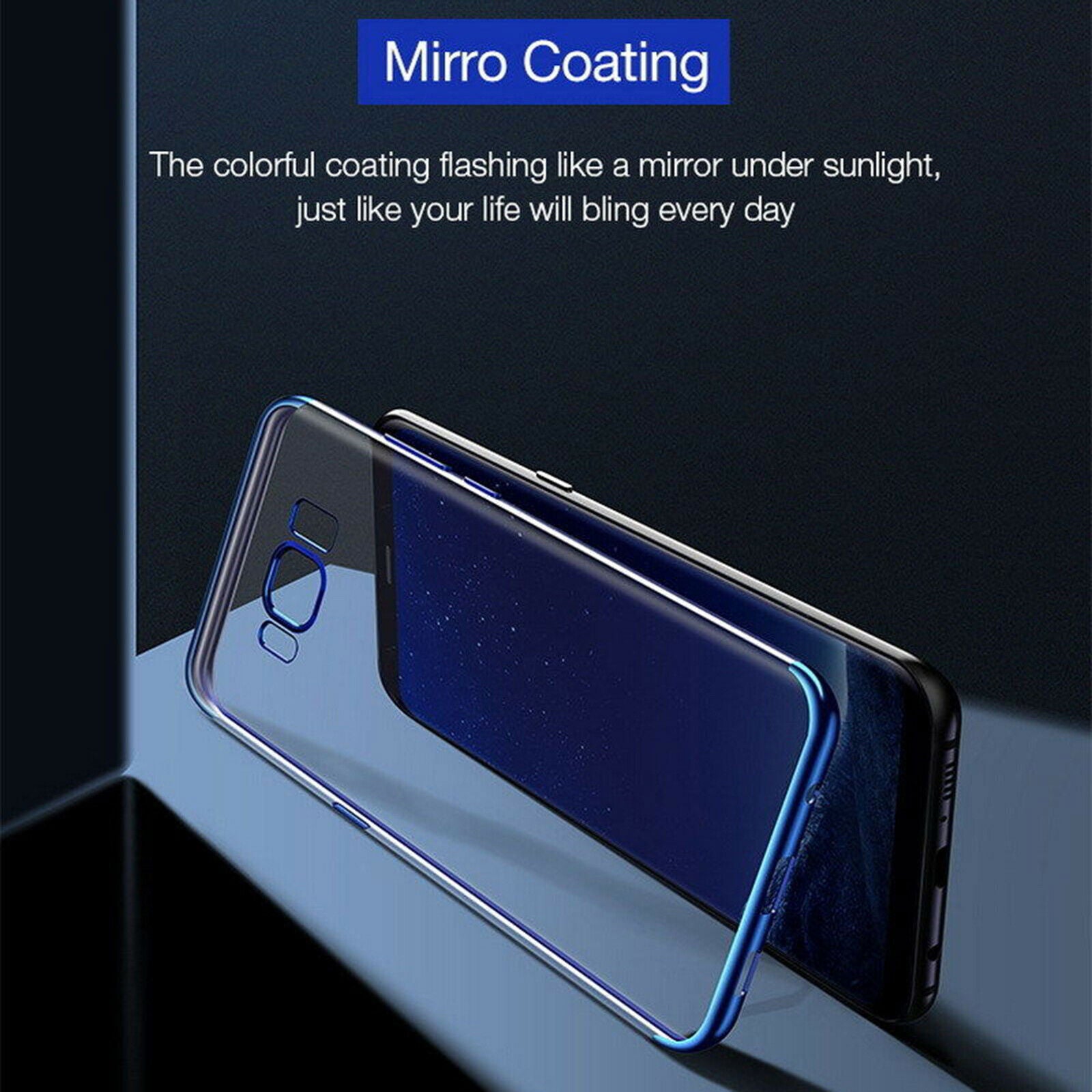 Plated Bumper Slim Clear Soft Case For Samsung - carolay.co