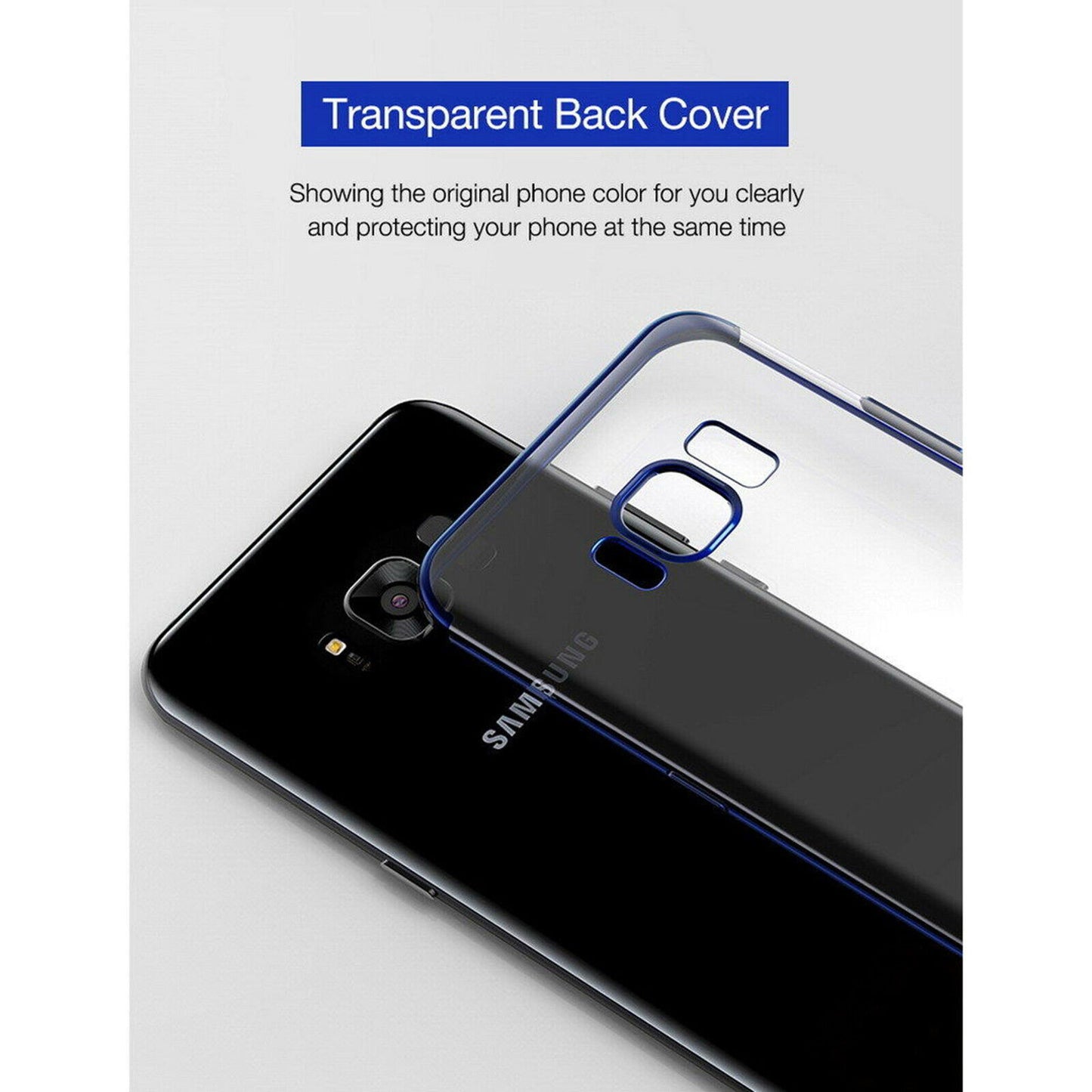 Plated Bumper Slim Clear Soft Case For Samsung - carolay.co
